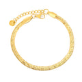 Herringbone Bracelet - 18k Gold Plated Stainless Steel