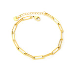 Gold Paperclip Chain Bracelet