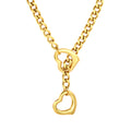 18K Gold Plated Heart Lariat Y-Necklace | Waterproof | ELAZO