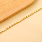 Minimalist Gold Oval Bead Bracelet