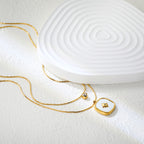 Layered North Star & Mother of Pearl Necklace