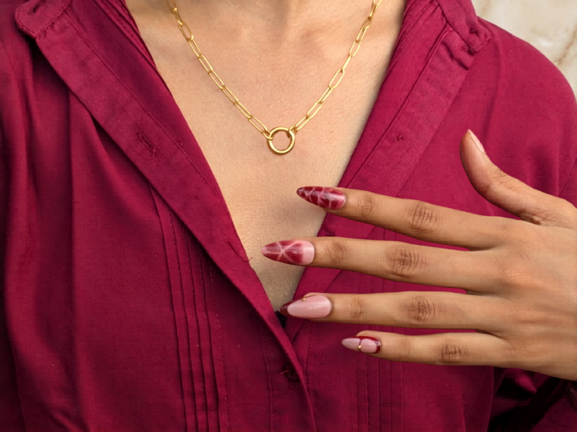 18K Gold Plated Paperclip Chain Necklace with Toggle Clasp | Waterproof | ELAZO