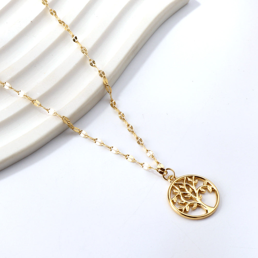 Gold Tree of Life Pendant Necklace