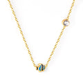 18k gold plated necklace with a fish pendant on a white background 18K Gold Plated on premium Stainless Steel, this necklace  is 100% waterproof, sweat-proof, and anti-tarnish. Designed for active women. Skin-friendly for the Chennai gym heat. Buy 2 Get 1 FREE!