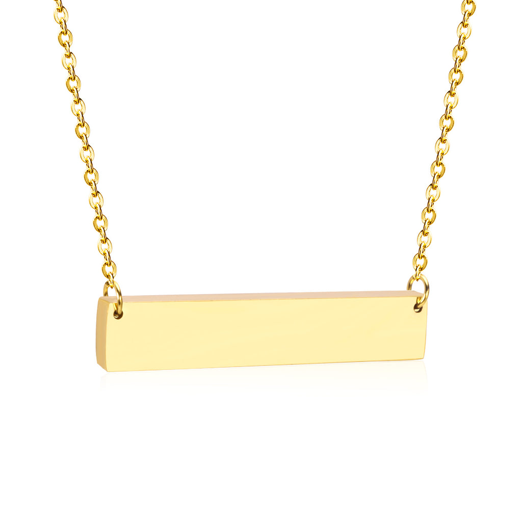 Minimalist Gold Bar Necklace