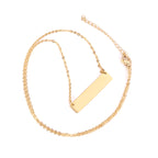 Minimalist Gold Bar Necklace